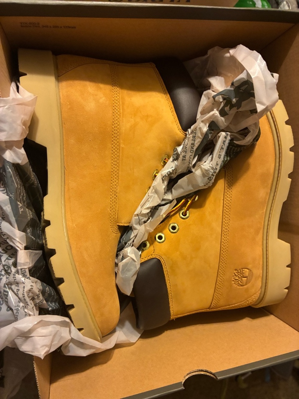 Timberland Wheat Yellow Nubuck Work Boots